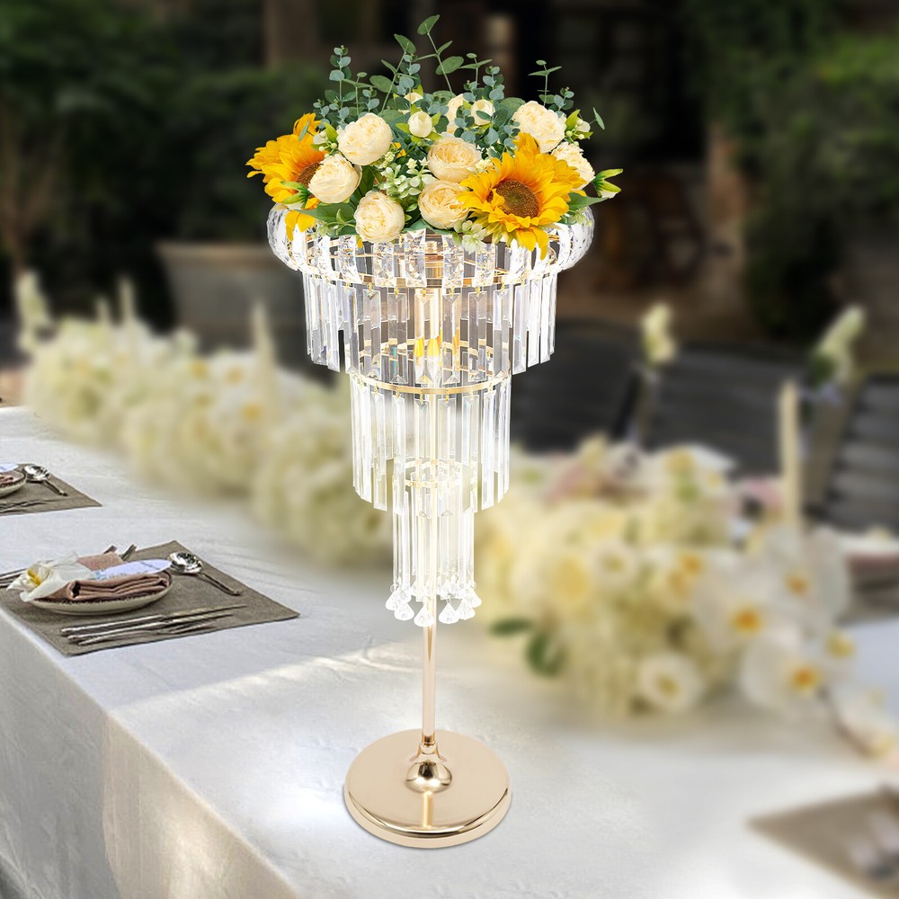 4-Tier Flower Stand With 2*LED For Wedding/Parties/Birthdays Decoration 110-220V