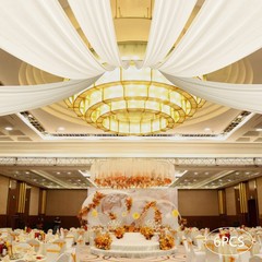  Wedding Ceiling Draping, Backdrop Curtains for Party Ceremony Stage Decoration