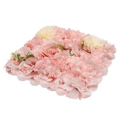 12pcs Artificial Flower Wall Background Silk Rose Mat For Wedding Backdrop Wall
