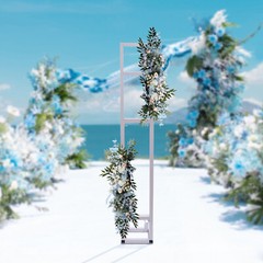 Wedding Arch Rack Iron Balloon Frame Metal Wrought Flower Stand Rack Party White