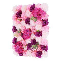 6 Pcs Artificial Flower Wall Panel For Wedding Backdrop Decor Outdoor 60X40CM