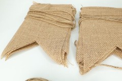 (2) – 15pcs Burlap Banner DIY Party Decor for Birthday Wedding Baby Shower Party