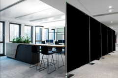 QUICK BACKDROP KIT 8 FT HIGH x 10 FT – 50 FT WIDE PIPE WITH DRAPE(BLACK DRAPES)