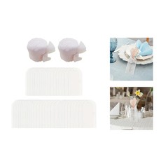 50 Pieces Acrylic Place Cards Wedding Reserved Signs DIY Hanging Blank Gift Seat