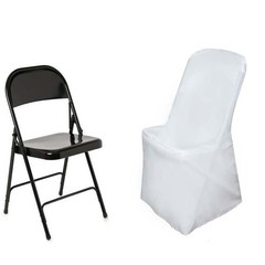 20 pcs Ivory LIFETIME Folding CHAIR COVERS Slipcovers Polyester Event Banquet