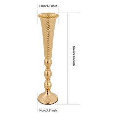 10* Countertop Flower Stand Gold Iron Wedding Flower Vases Table Decoration