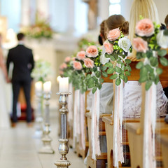 16 Pcs Wedding Aisle Decorations Pew Flower for Wedding Ceremony Aisle Chair Art