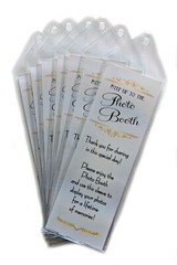 Premium Photo Booth Bookmark Sleeves with Inserts for 2″ x 6″ Strips