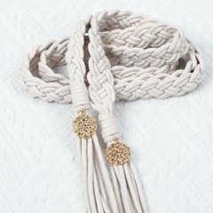 Handfasting Cord 68 Inch Ivory White Wedding Lasso for Ceremony Rustic Cotton