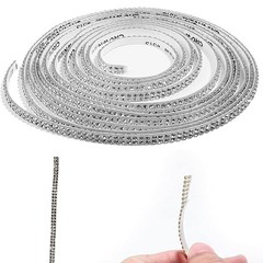 3 Yards Self-Adhesive Rhinestone Ribbon Crystal Diamond Sticker Glitter Bling