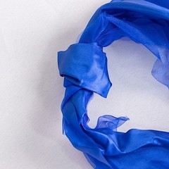 5 ROYAL BLUE Curly Willow Chiffon Satin CHAIR SASHES Party Event Decorations