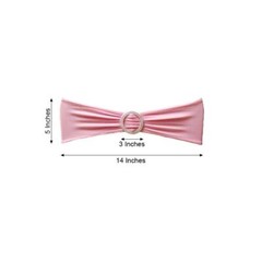 10 Pink Spandex CHAIR SASHES with Silver Round Buckles Wedding Decorations SALE