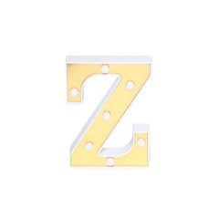 6″ tall GOLD Z LED Lighted Marquee Letters Sign Party Wedding Events Decorations