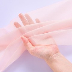 PakiInno Blush Chair Sashes Tulle Fabric: 50 Pcs Wedding Sheer Chair Bows Tie…