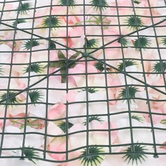 4 PCS Artificial Rose Flower Wall Panel Home Wedding Backdrop Road Floral Decor