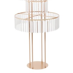 2 PCS 5-Tier Wedding Flower Stand, Gold Iron Acrylic Display Rack, Party Decor