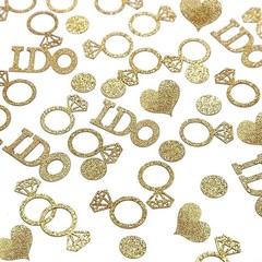 Gold Wedding Confetti Engagement Party Decorations Bridal Shower Confetti