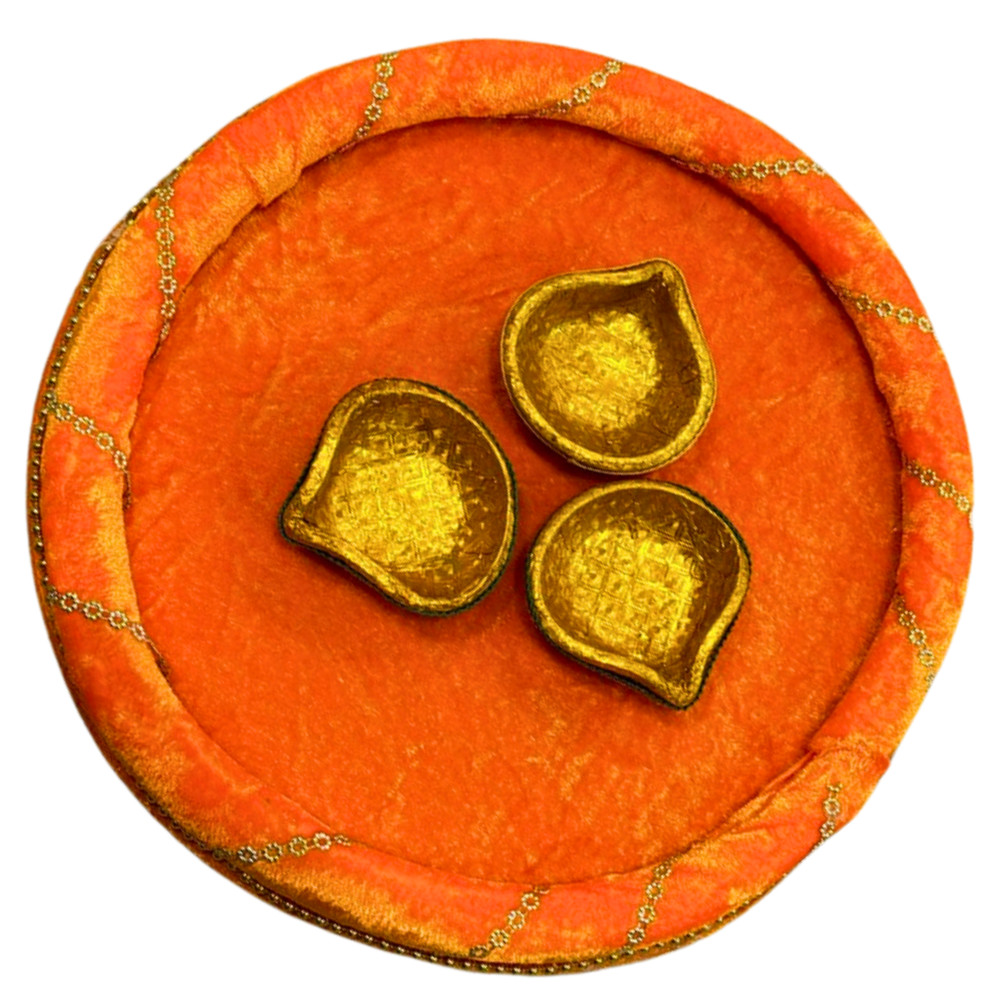 Shaadi Walay Yellow Mehndi Plate / Thali / Tray | Wedding | (Pack of 4 plates)