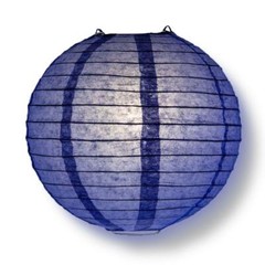 12-PC Astra Blue Paper Lantern Assorted Decoration Combo Set, 12/10/8-Inch