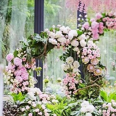 4.6 Ft Round Metal Arch Arbor Indoor Outdoor Event Party Decorations Wedding