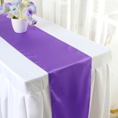 12×108″ Satin Table Runner Wedding Party Banquet Dinner Table Supply Decorations