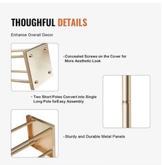 4PCS Gold Metal Wedding Flower Stand 31.5in Column Centerpiece Rack