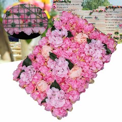6Pcs Artificial Flower Wall Panels 60*40cm Floral Backdrop Wedding Party Decor
