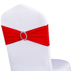 Pack of 50 spandex chair sashes bows for wedding party chair decorations