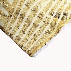 8ft x 8ft GOLD Geometric Sequin Photo Backdrop CURTAIN Drape Panel Party Events