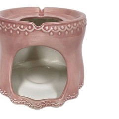 Vintage Ceramic Candle Shade Tealight Luminary Pink Roses Shabby Chic Cottage