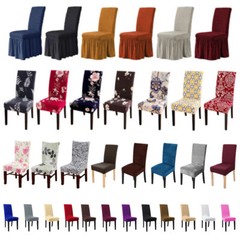 Dining Chair Cover Stretch Seat Covers Printed Stretch Wedding Banquet Spandex