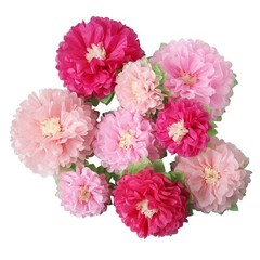 Pink Paper Flower Wedding Centerpiece Birthday Party Backdrop Nursery Room Wa…