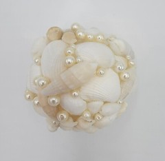 Beach Wedding Seashell Ornament Table Decor 4″ Orb Beach Wedding Beach Décor