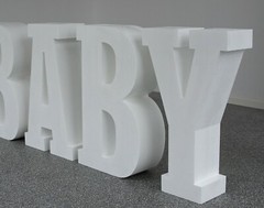 3 Letters 95x20cm ONE Festive Atmosphere Kids Birthday Baby Table Event