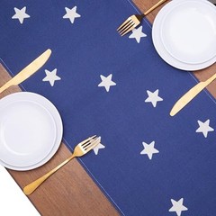Patriotic Table Runner Memorial Day 4th of July Table Runners Stars and Rose