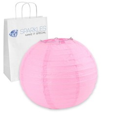 12 pcs 6″ inch Chinese Paper Lantern – Pink – Wedding Party Event Decoration db