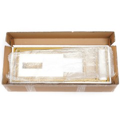3 Durable Metal Wedding Flower Stands Rectangular Rack Vase Plant Golden Rack