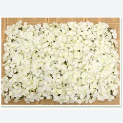 10-Pack White Silk Flower Wall Panels 16 × 24 In Wedding Party Backdrop