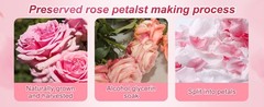 300 PCS Real Pink White Rose Flower Petals Confetti for Wedding Flower