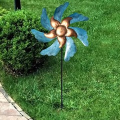 Spinner Landscape Ornament for Outdoor Courtyard Yard Lawn Pinwheel Decor