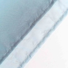 DUSTY BLUE 10 ft x 10 ft Polyester Sheer Chiffon Dual Layer CURTAIN Rod Pockets
