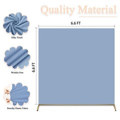 Dusty Blue Arch Cover Square Wedding Arch Cover 6.6FTx6.6FT Spandex Backdrop …