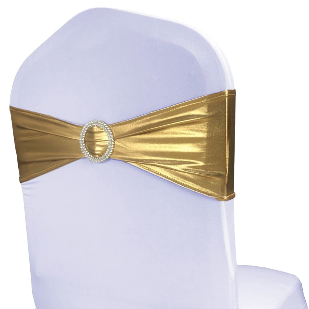 Pack of 50 spandex chair sashes bows for wedding party chair decorations