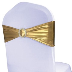 Pack of 50 spandex chair sashes bows for wedding party chair decorations