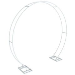 XXL Metal Round Backdrop Stand Wedding Archway Garden Arch Backyard Plant Trelli