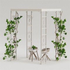Outdoor Wedding Canopy Chuppah Arch Flower Backdrop Stand Garden Backyard Gazebo