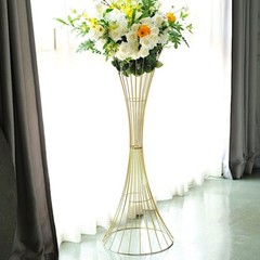 48″ Gold Reversible Trumpet Metal FLOWER STAND Centerpiece Pedestal Party Events
