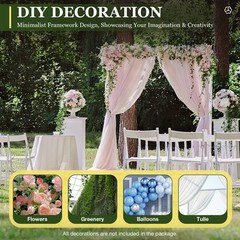 10x10ft Heavy Duty Pipe and Drape Kit Photography Backdrop Stand Telescopic Pipe