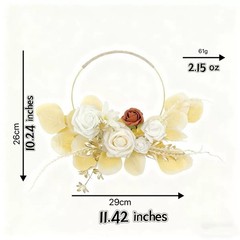 Bohemian style artificial flower garlands and wall hangings for idecor, wedding
