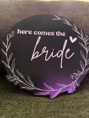 Here Comes the Bride Sign Décor Ring Bearer or Flower Girl Accessory